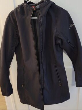 Karbon Women's Black Lightweight Softshell Jacket with Hood